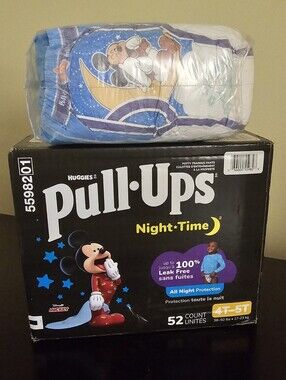 NEW Huggies Pull-Ups Night-Time Boys Potty Training Pants – 4T-5T, 26 Count